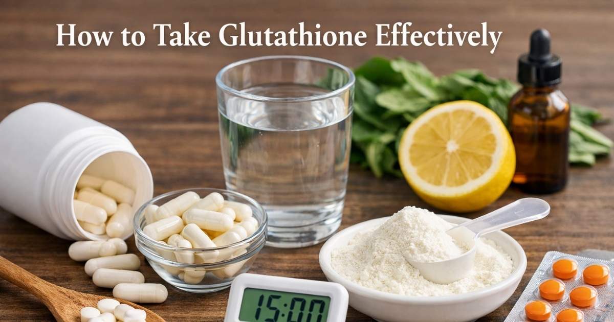 How to Take Glutathione Effectively