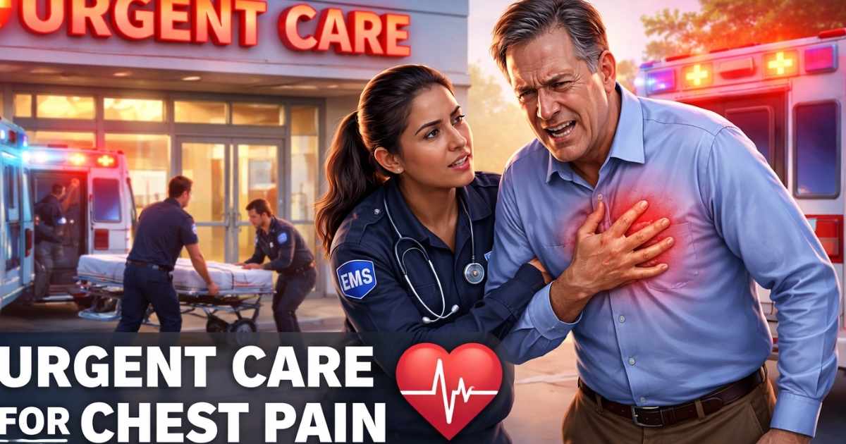Urgent care for chest pain